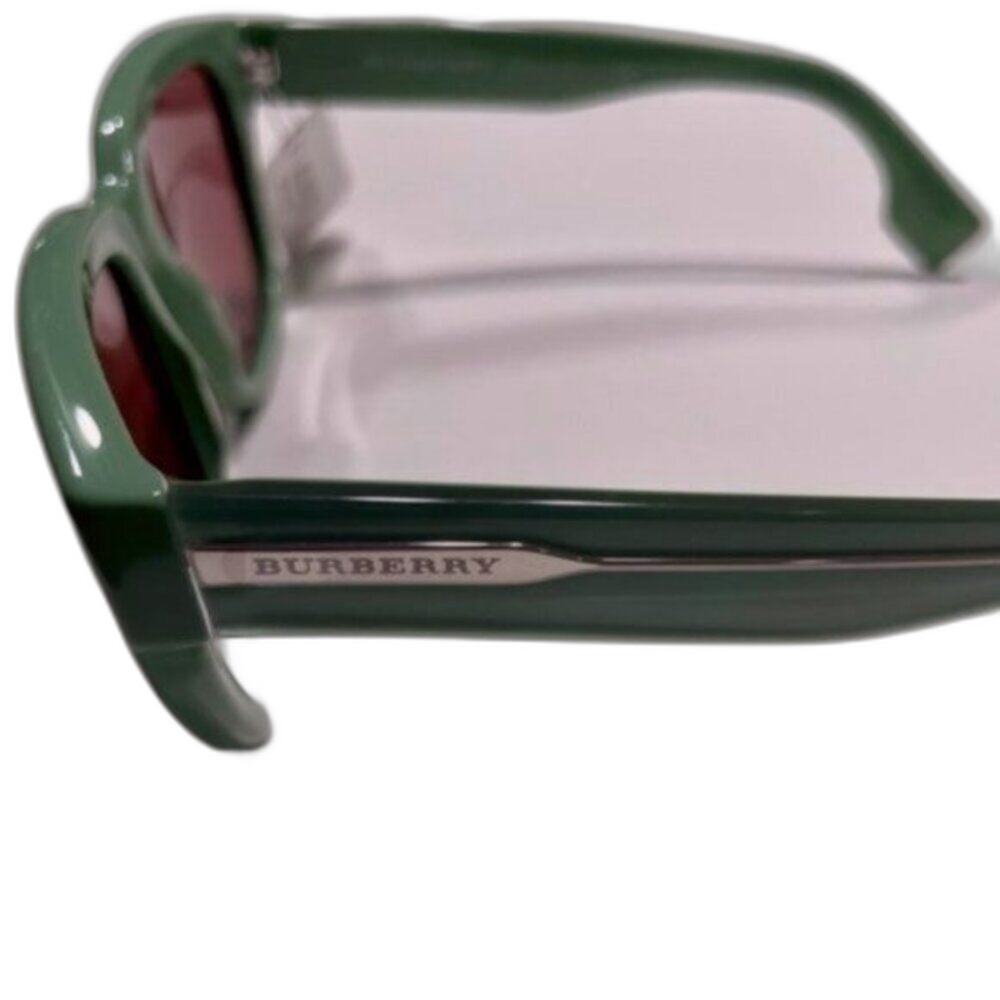 Burberry 54mm Square Sunglasses Frame Green Lens Violet - Picture 3 of 14